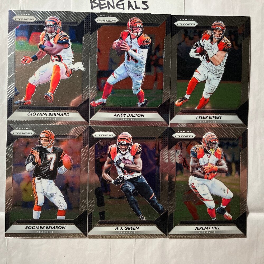 PRISTINE 2016 PANINI PRIZM NFL CINCINNATI BENGALS SIX (6) SELECT TEAM MEMBERS